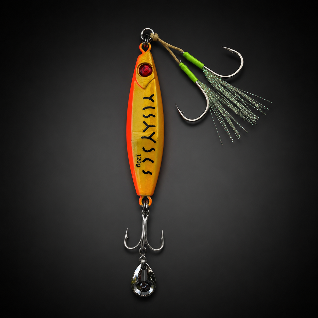 Jig lumineux avec billes internes – jigging lent / rapide – 100g & 120g