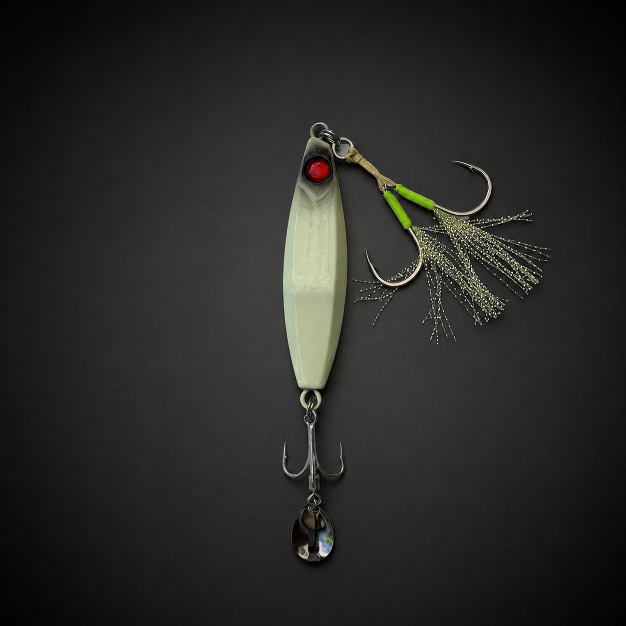 Jig lumineux avec billes internes – jigging lent / rapide – 100g & 120g