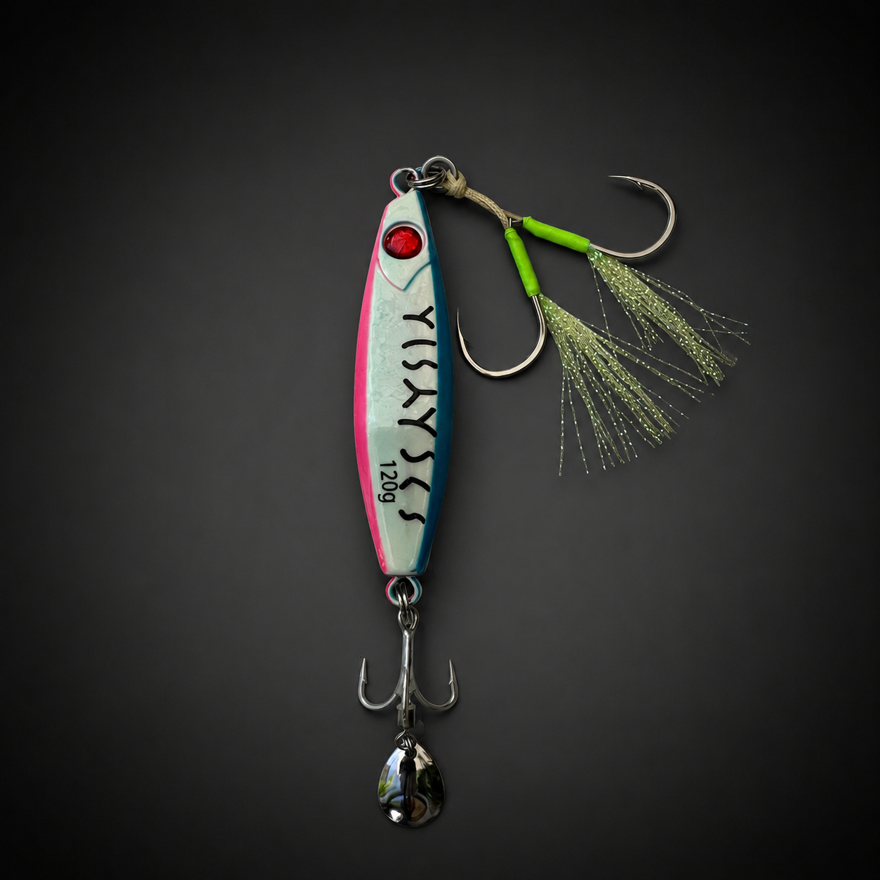 Jig lumineux avec billes internes – jigging lent / rapide – 100g & 120g