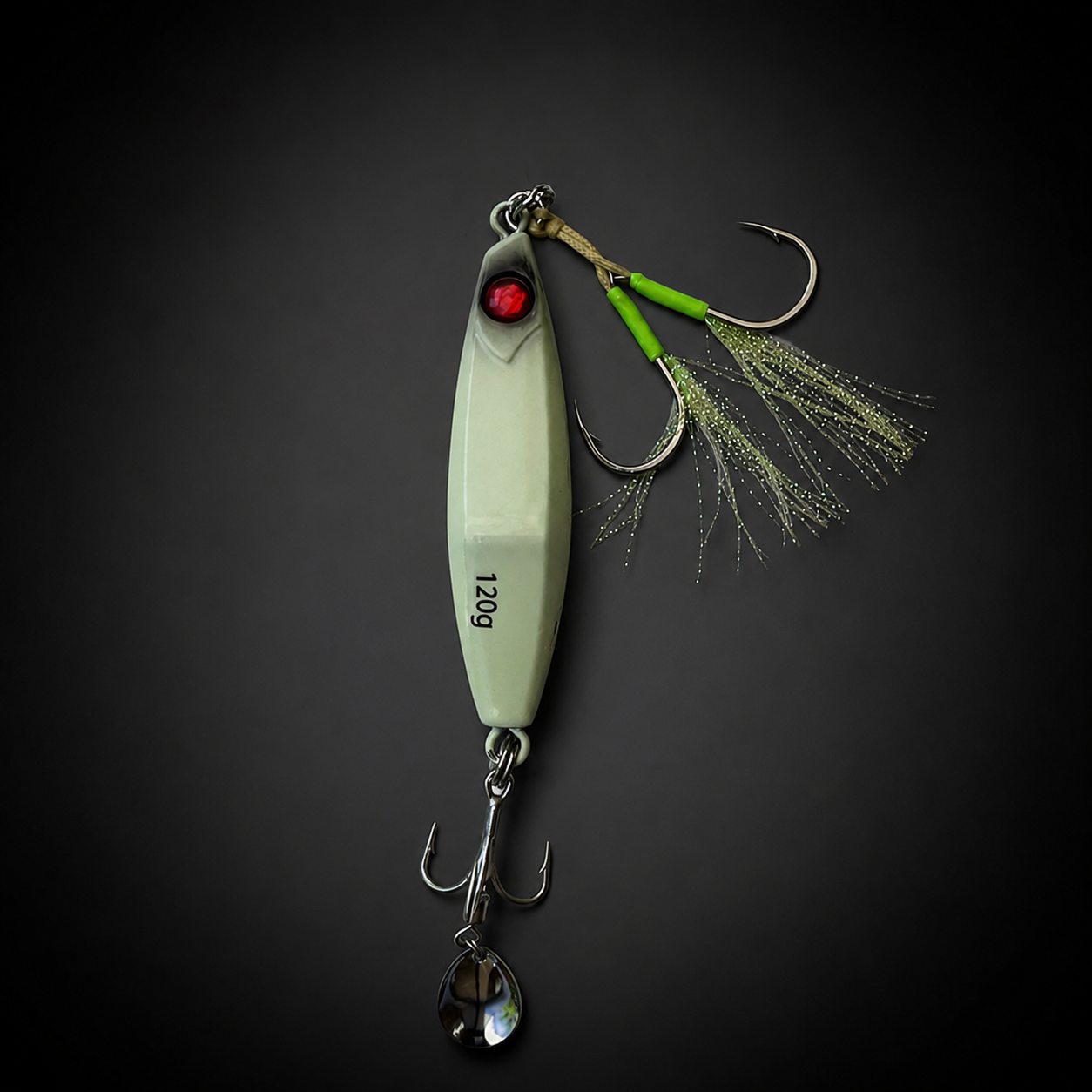 Jig lumineux avec billes internes – jigging lent / rapide – 100g & 120g