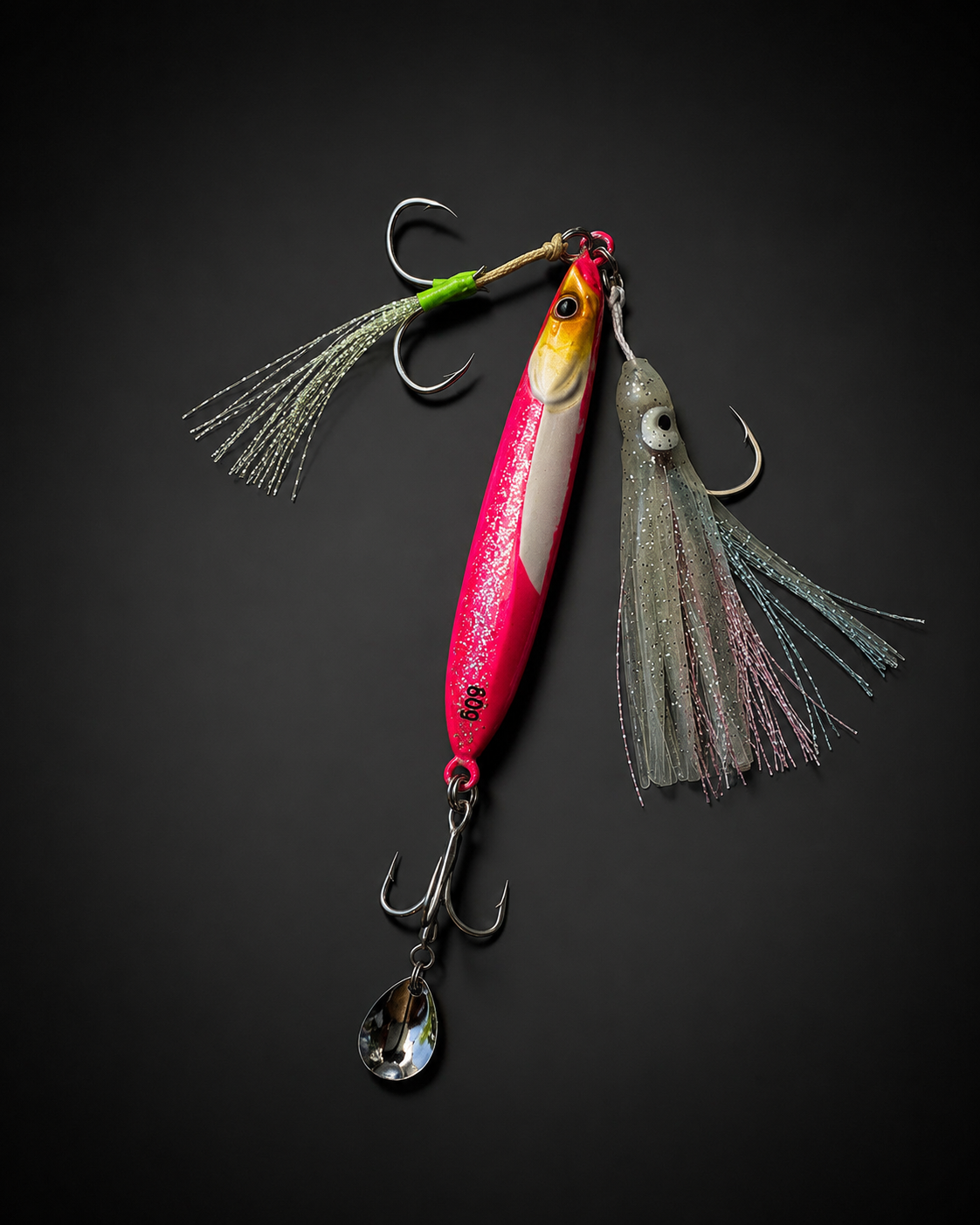 Jig luminoso jigging lento / rápido – 80g & 100g