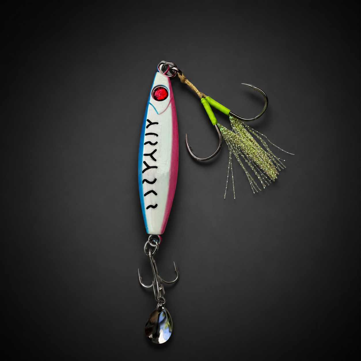 Jig lumineux avec billes internes – jigging lent / rapide – 100g & 120g