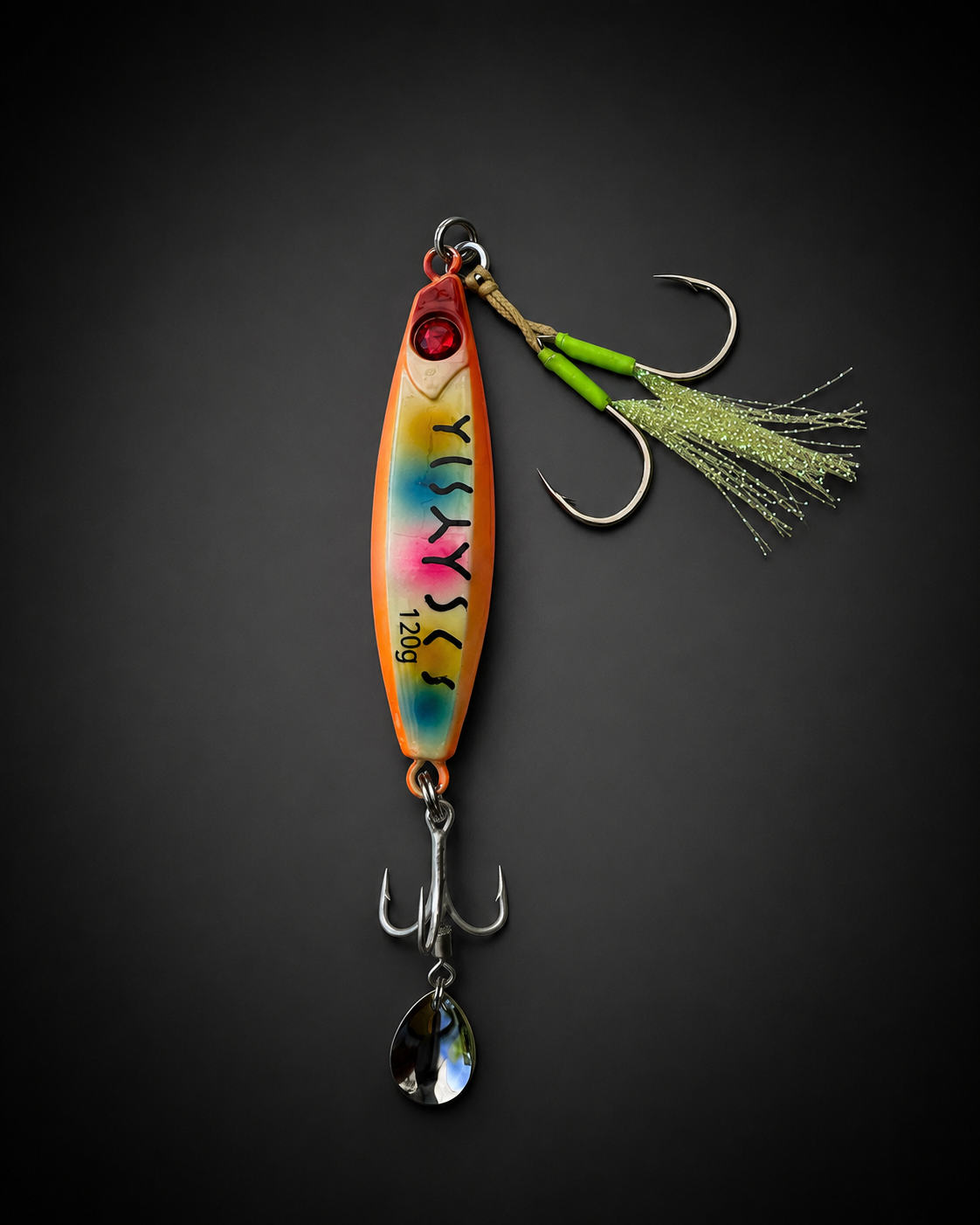 Jig lumineux avec billes internes – jigging lent / rapide – 100g & 120g