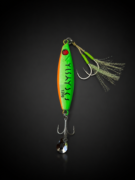 Jig lumineux avec billes internes – jigging lent / rapide – 100g & 120g