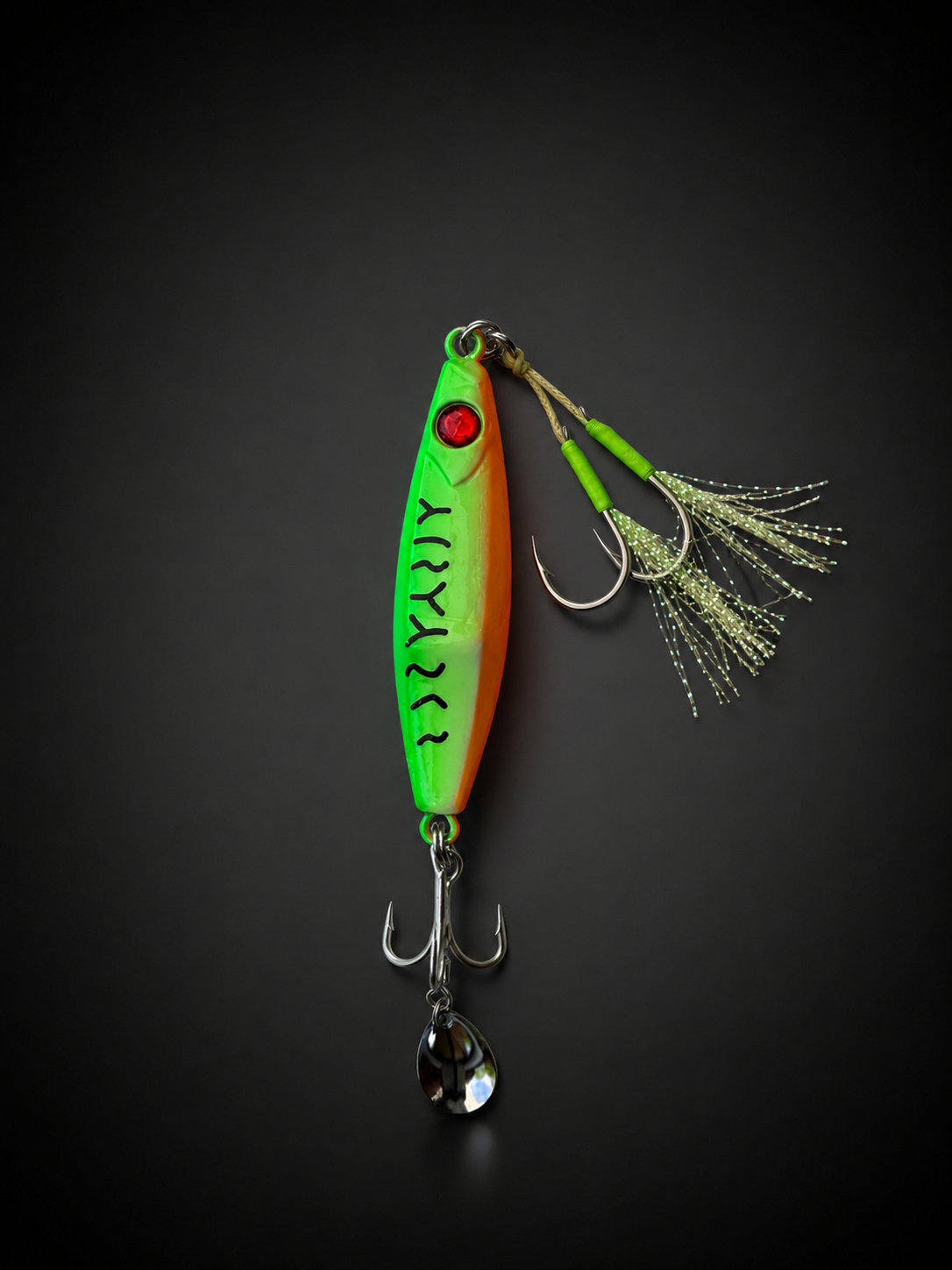Jig lumineux avec billes internes – jigging lent / rapide – 100g & 120g